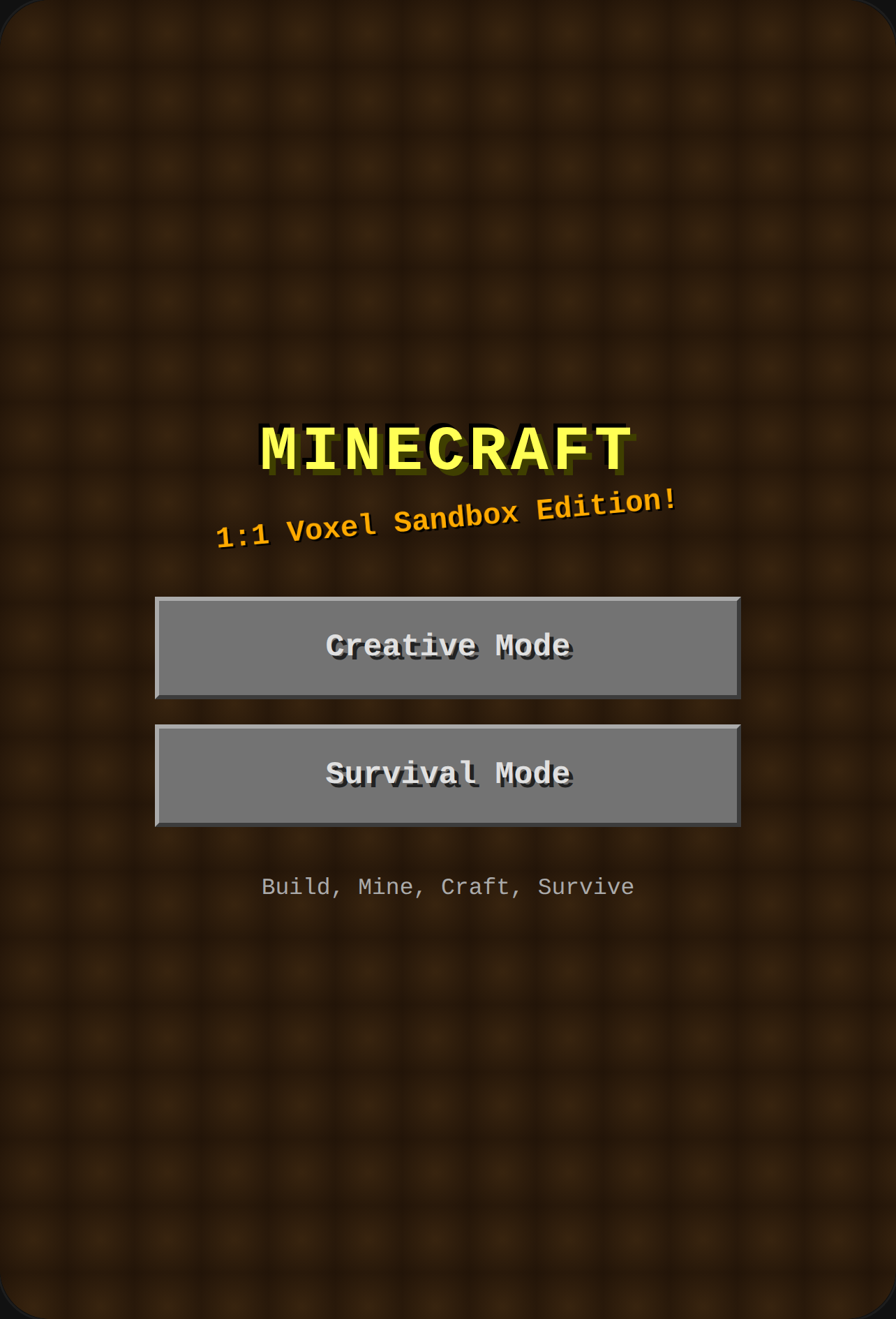 Minecraft Web Voxel Sandbox cover