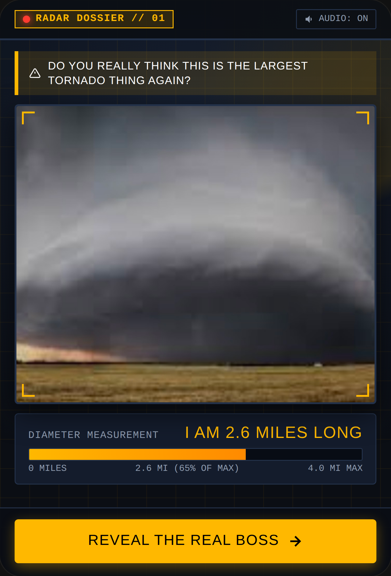 Storm Dossier: Monster Tornadoes cover