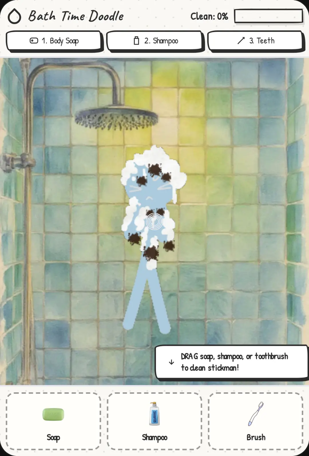 Stickman Bath Routine cover