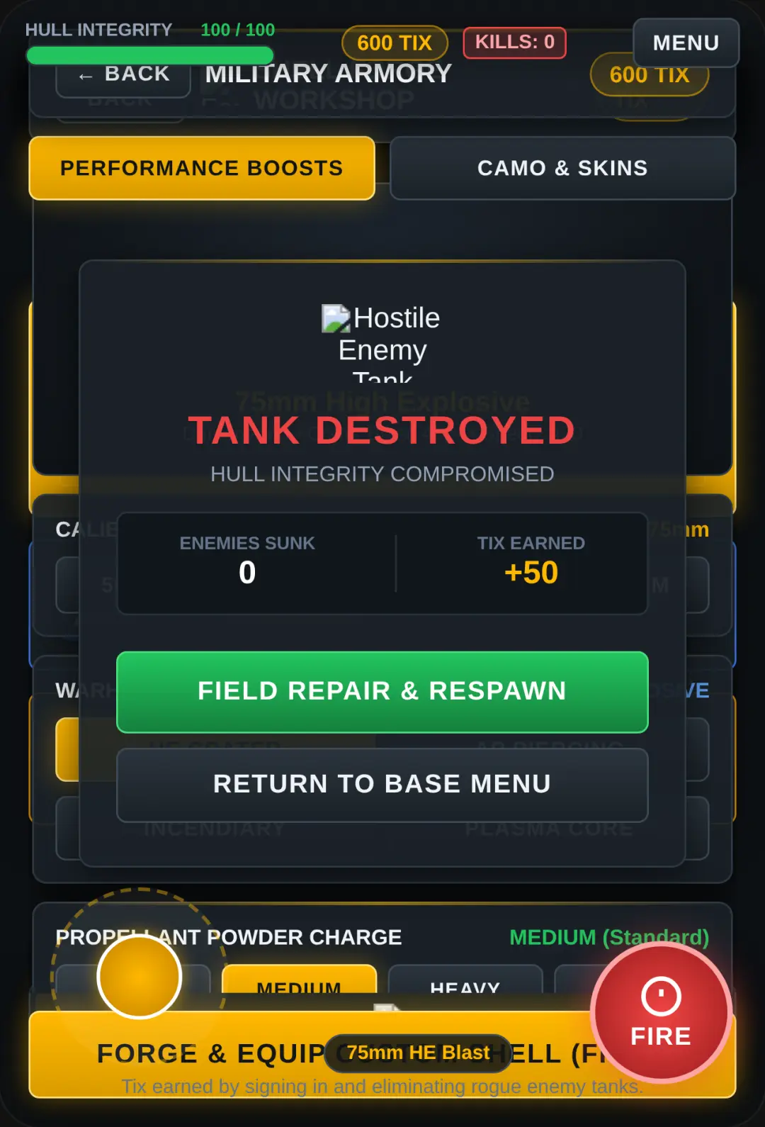 Armored Fury: 2D Tank Simulator cover