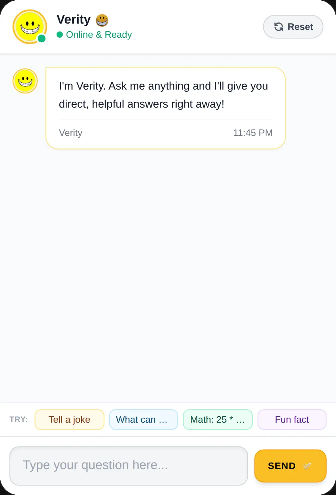 Verity Chat cover