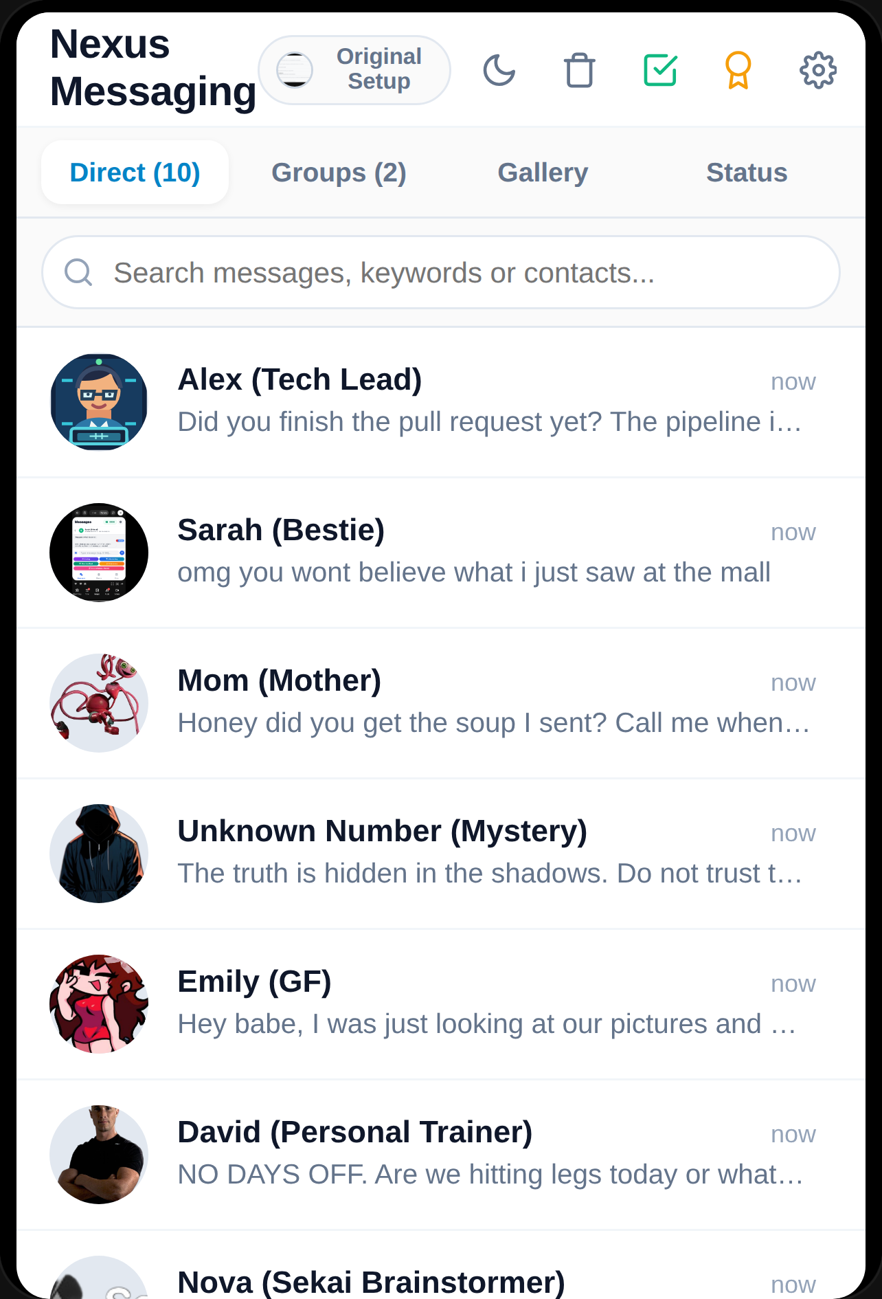 Nexus Messaging 2.0 with bugs cover