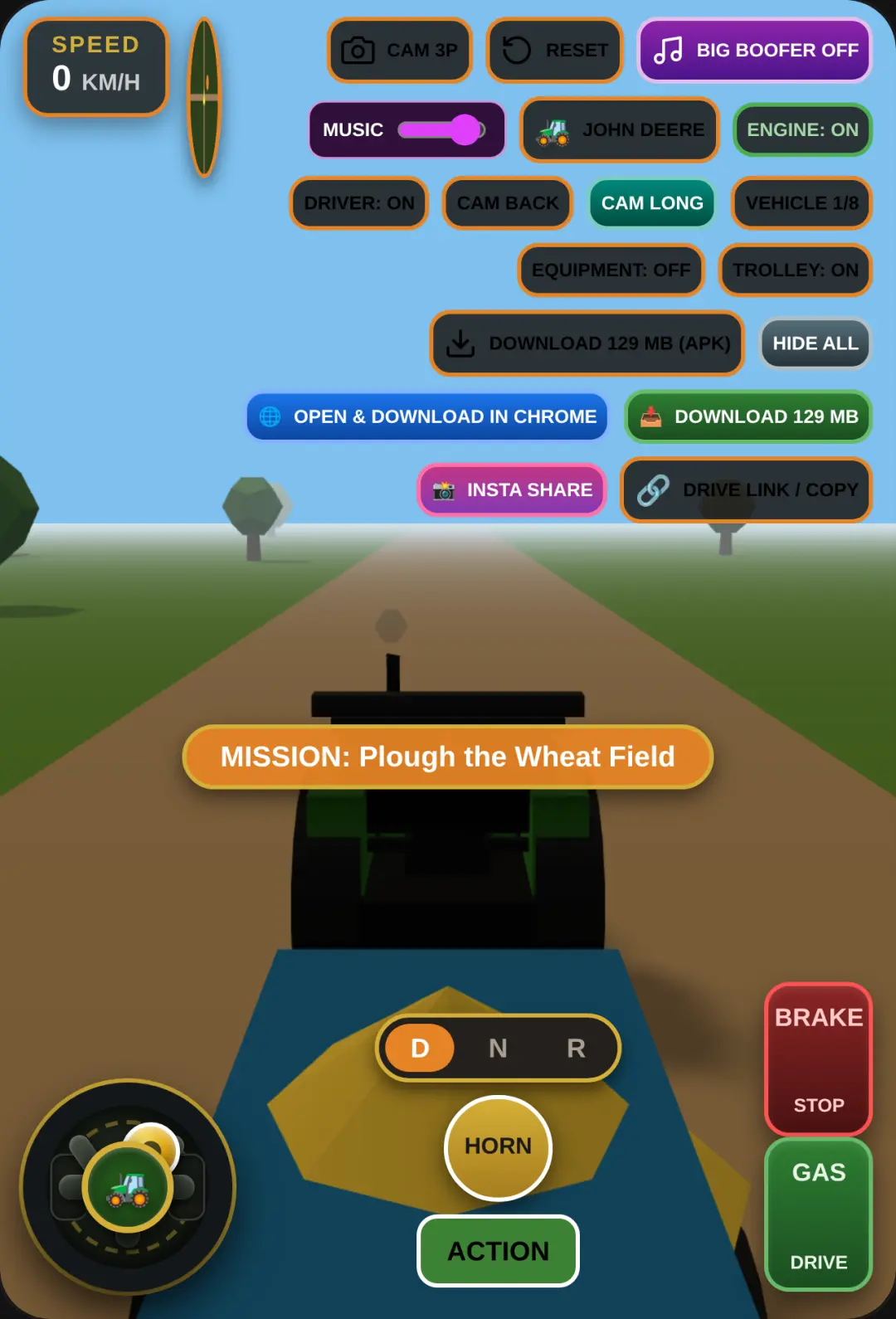 Indian Tractor Simulator 3D cover