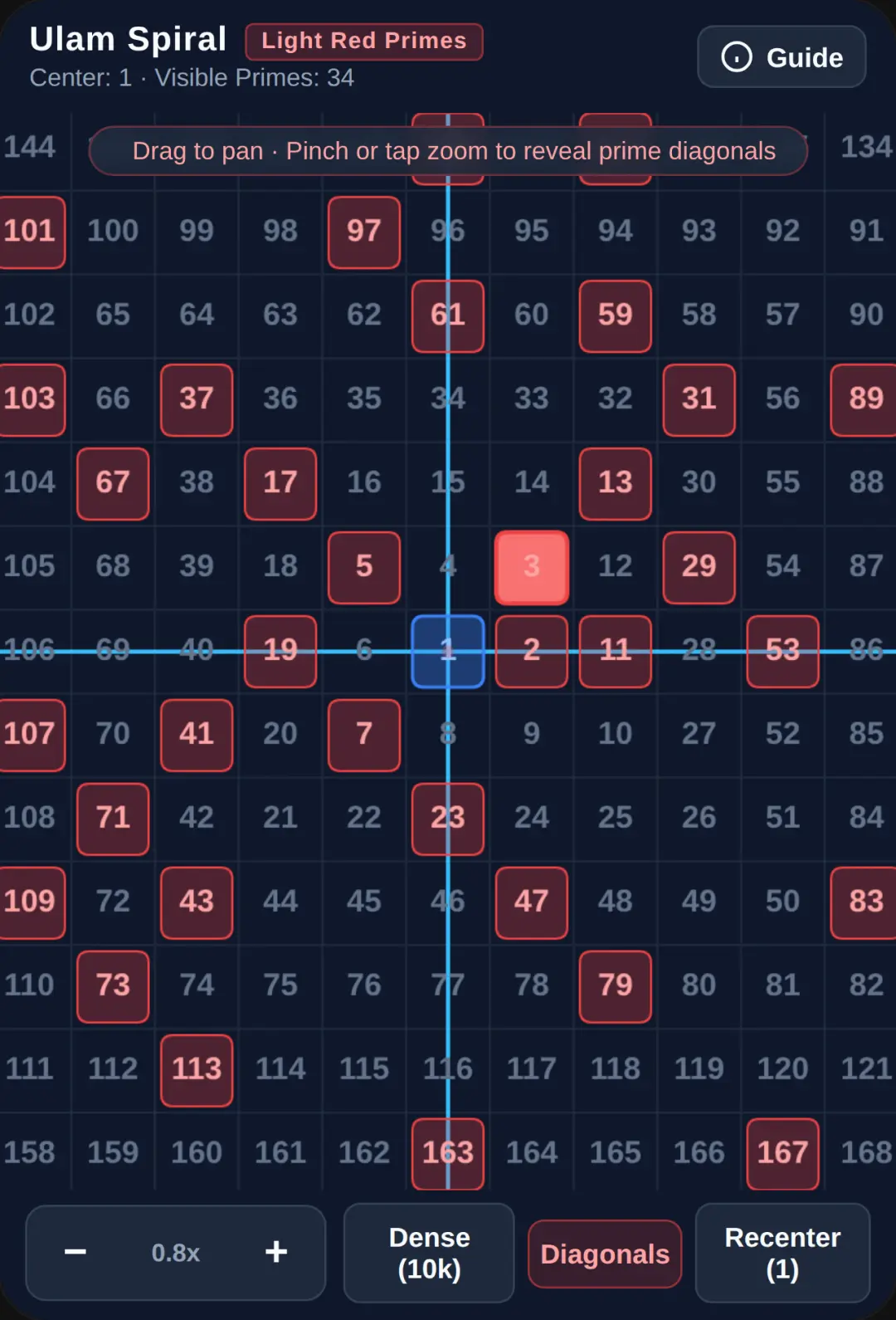 Ulam Spiral — Prime Numbers cover
