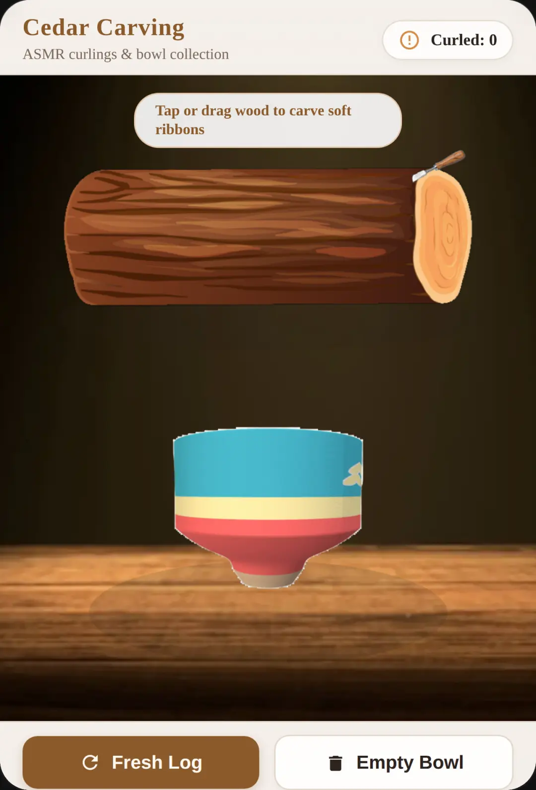 Cedar Carving ASMR cover