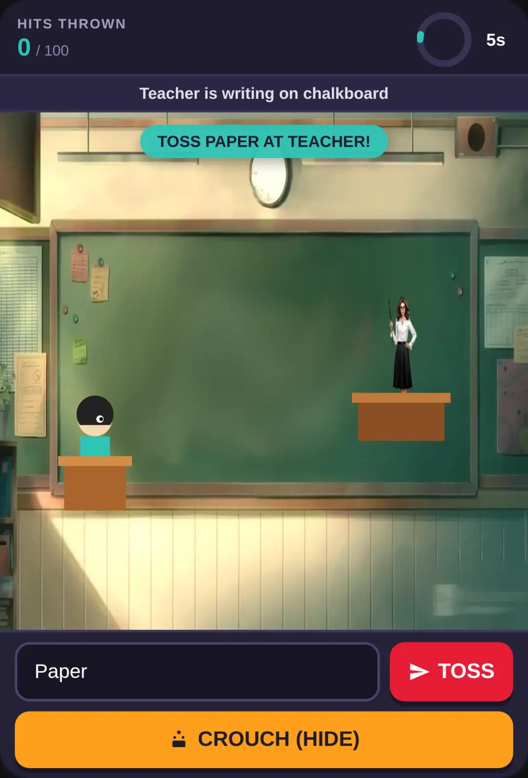 Classroom Paper Toss (TYPING ANYTHING EDITION) cover