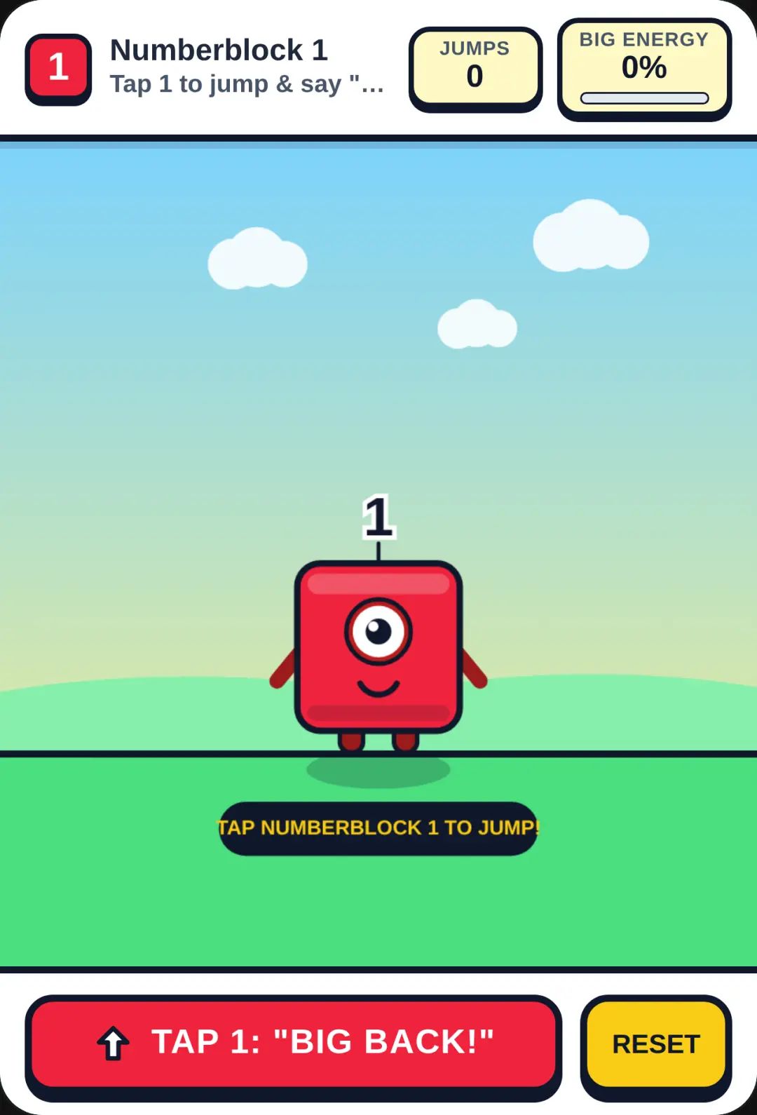 Numberblock 1: Big Back Jump! cover