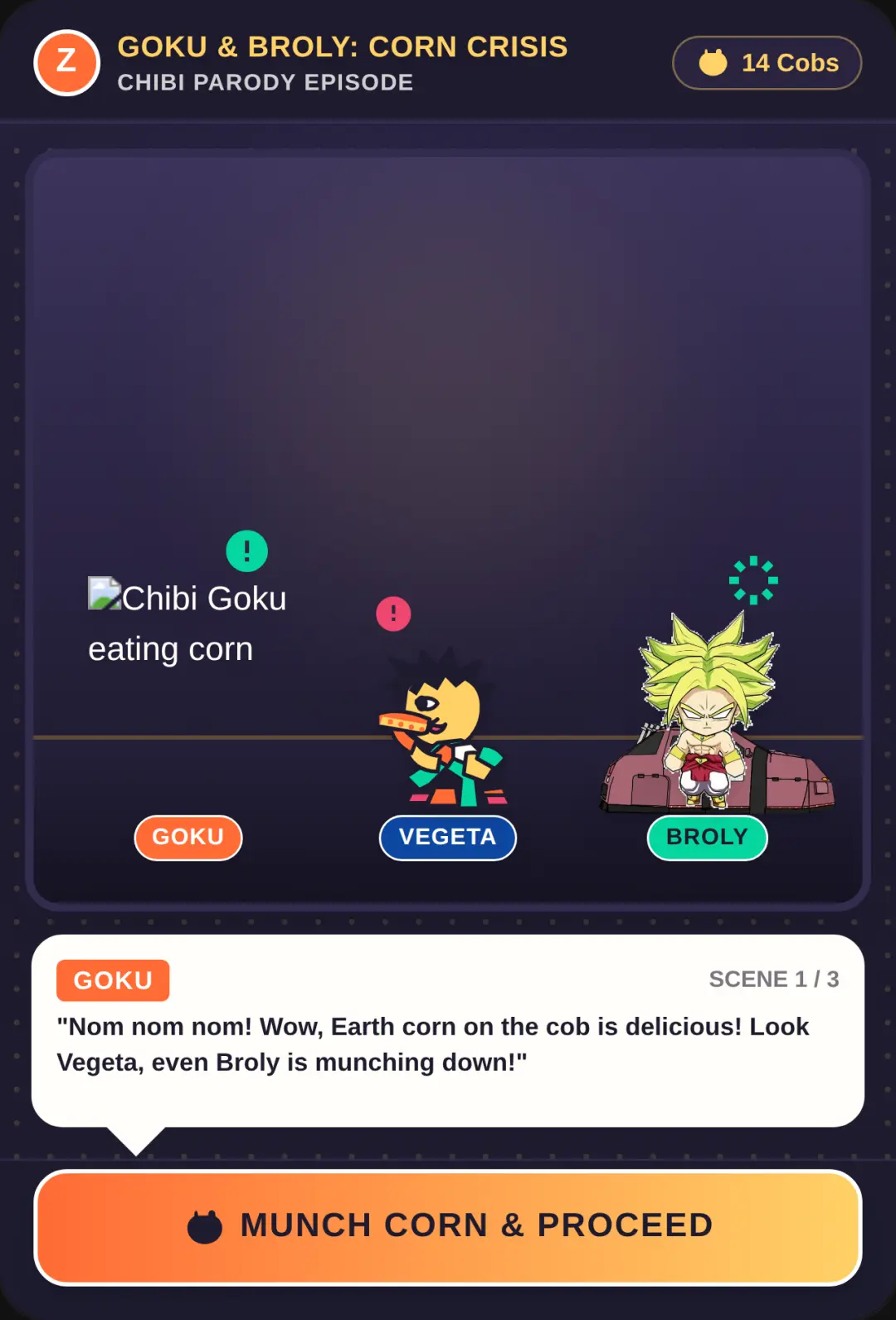 Goku & Broly: Corn Crisis cover