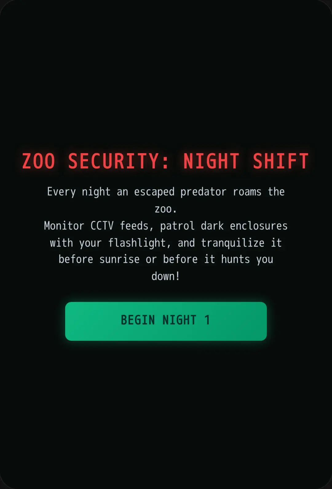 Zoo Security: Night Shift cover