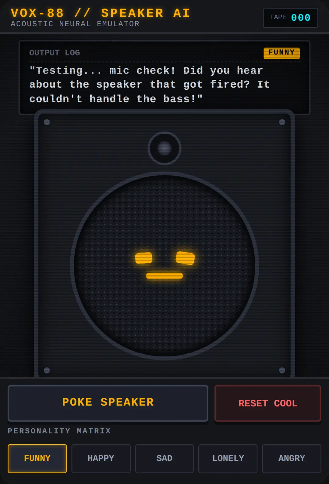 VOX-88 // TALKING SPEAKER AI cover