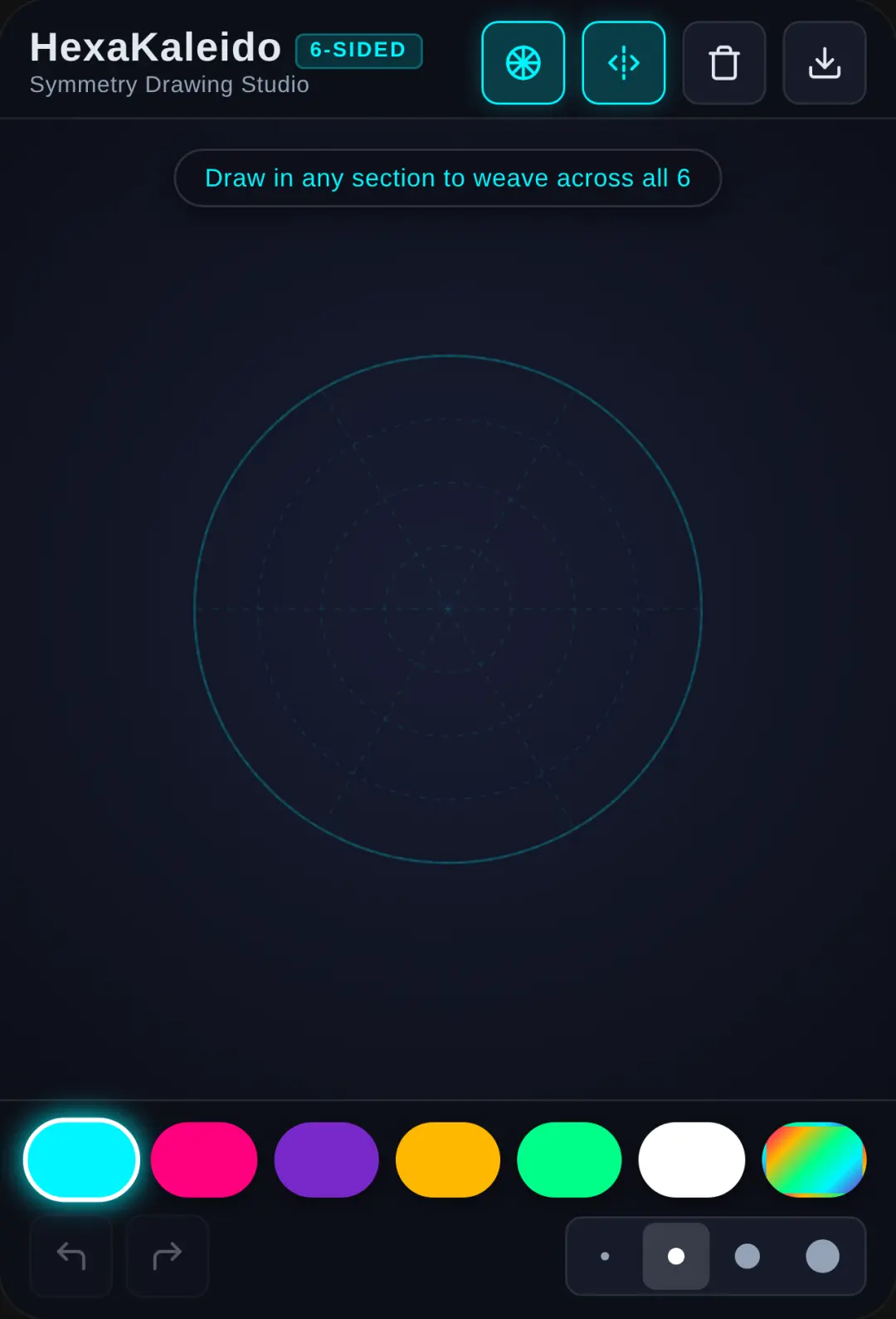 HexaKaleido - 6-Fold Symmetry Drawing cover