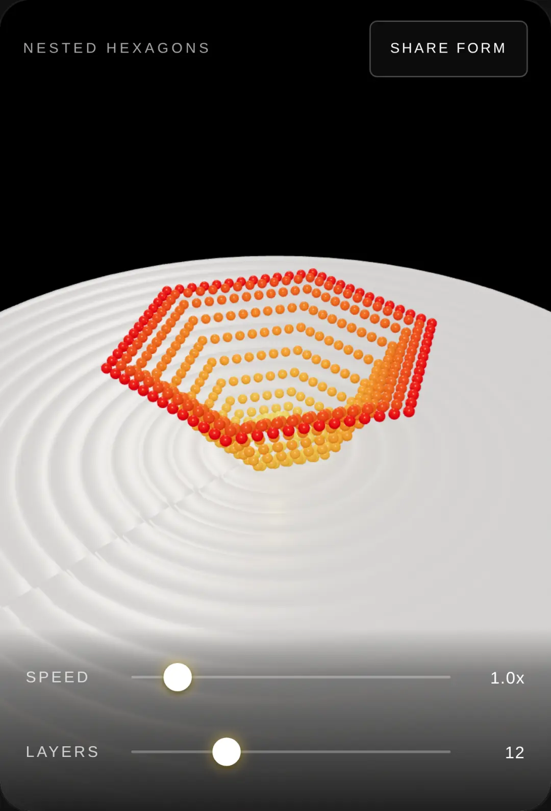 Nested Hexagons: Speed and Layer Simulator cover