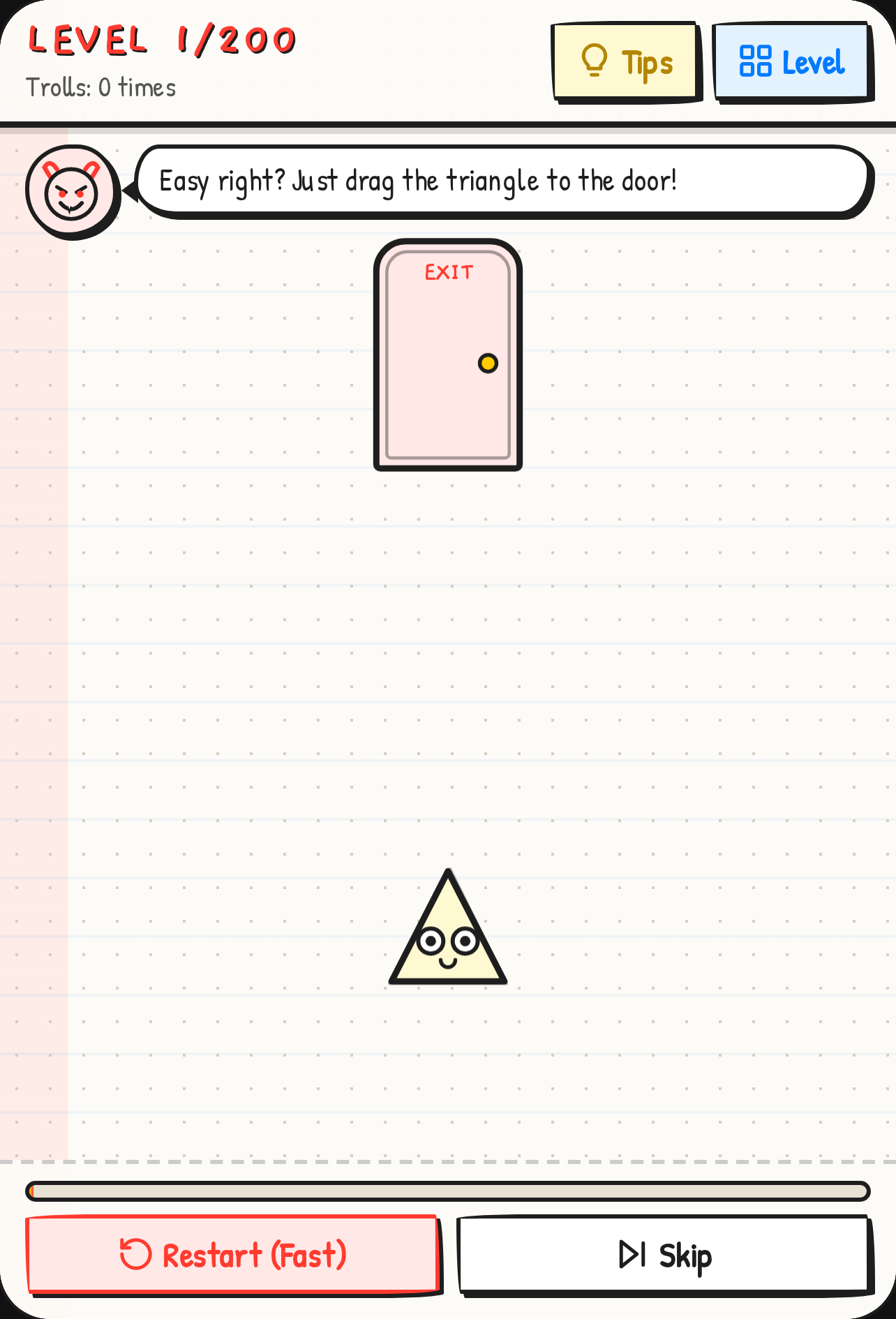 Troll Devil - 200 Triangle Levels