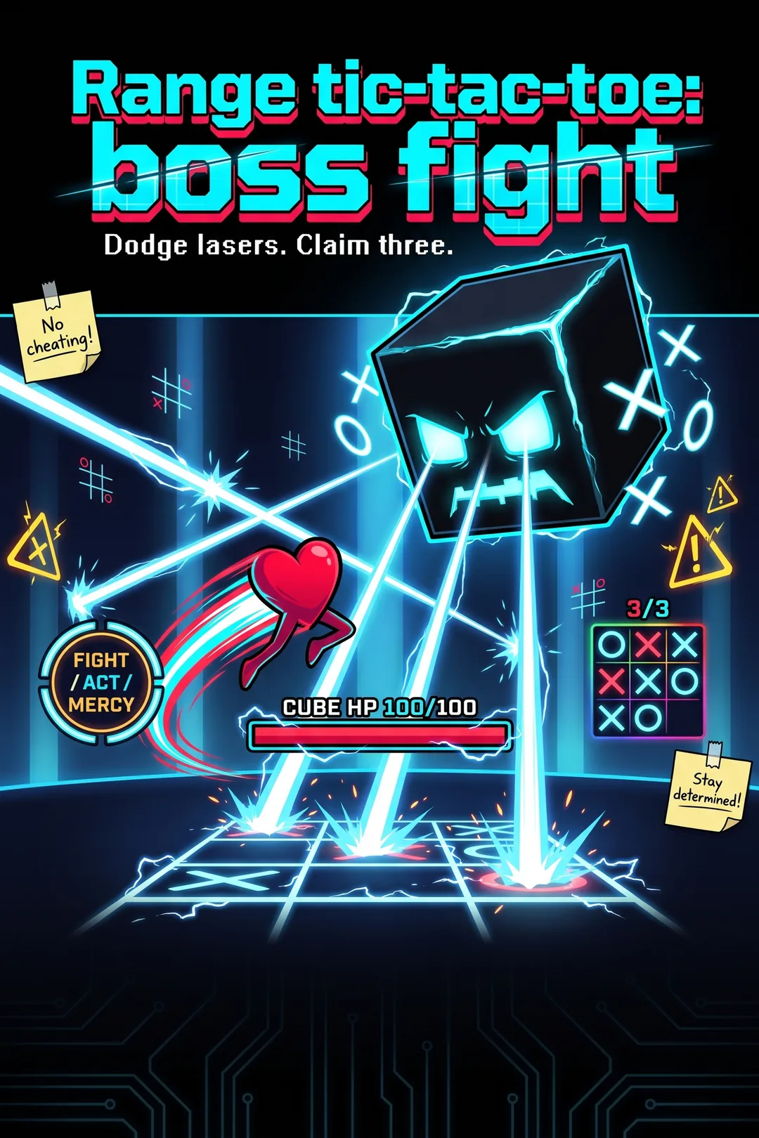 Range tic-tac-toe: boss fight