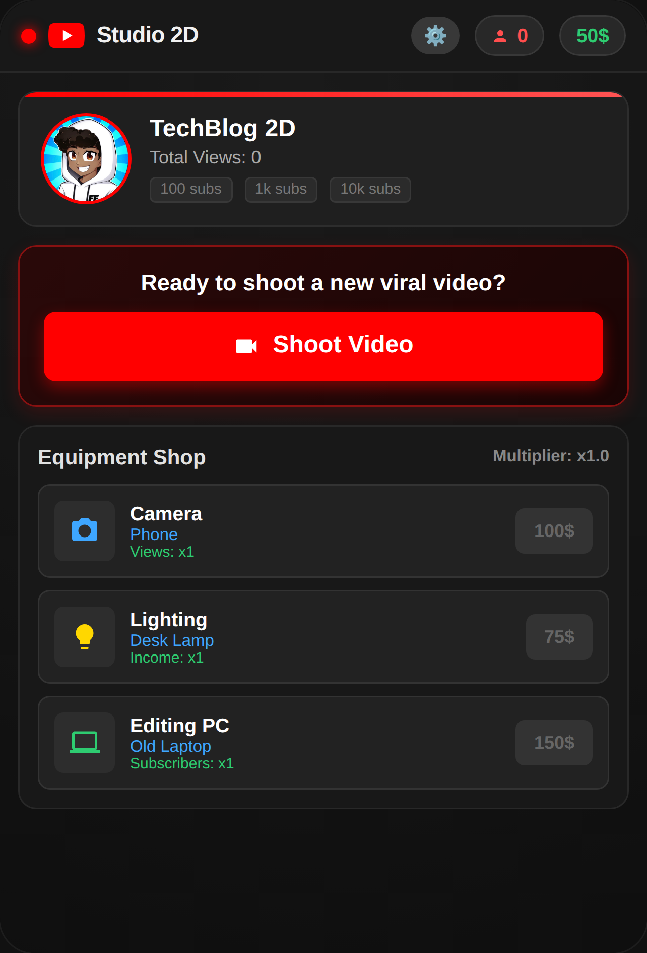 Simulator YouTube 2D cover