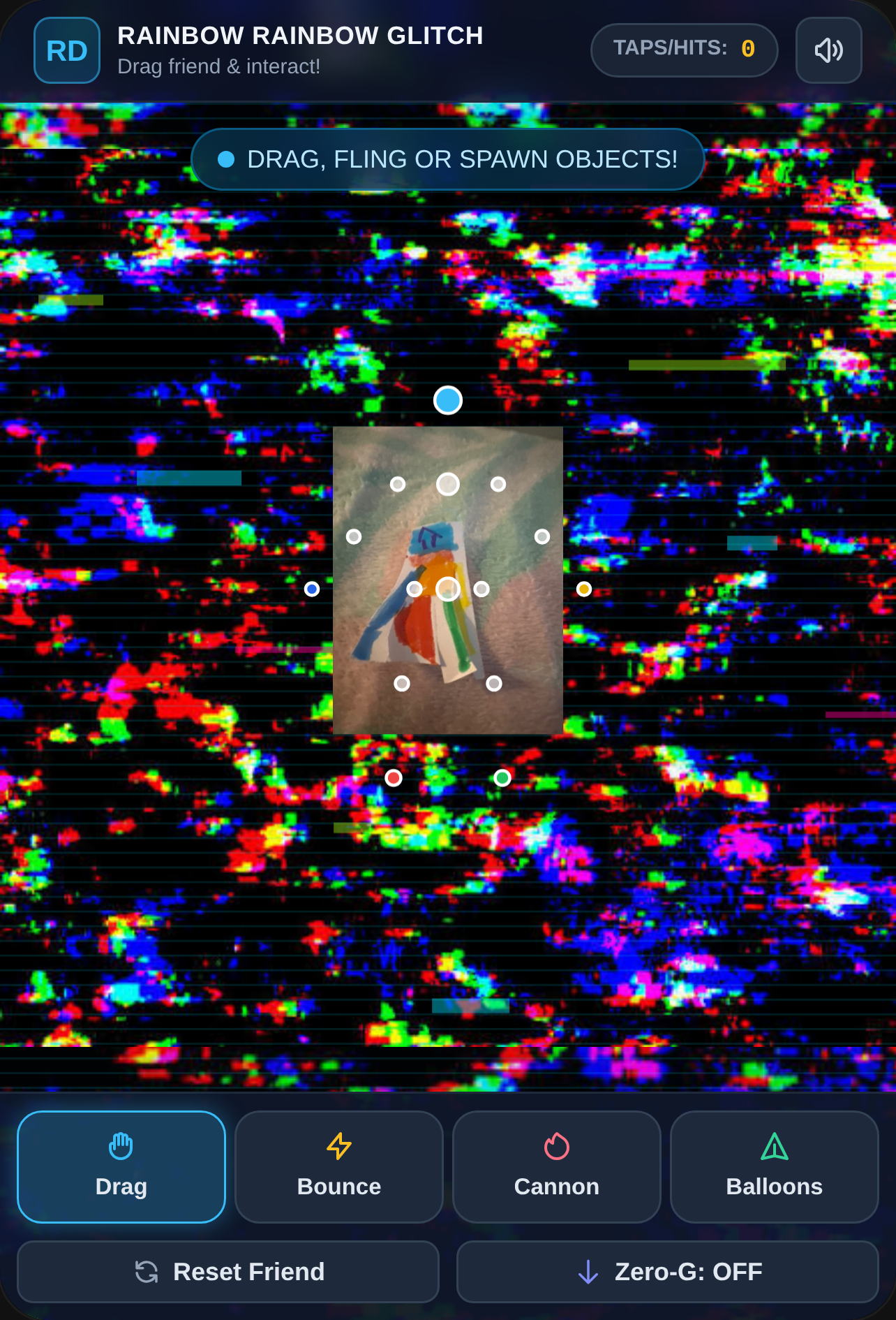 Rainbow, rainbow glitch, friend cover