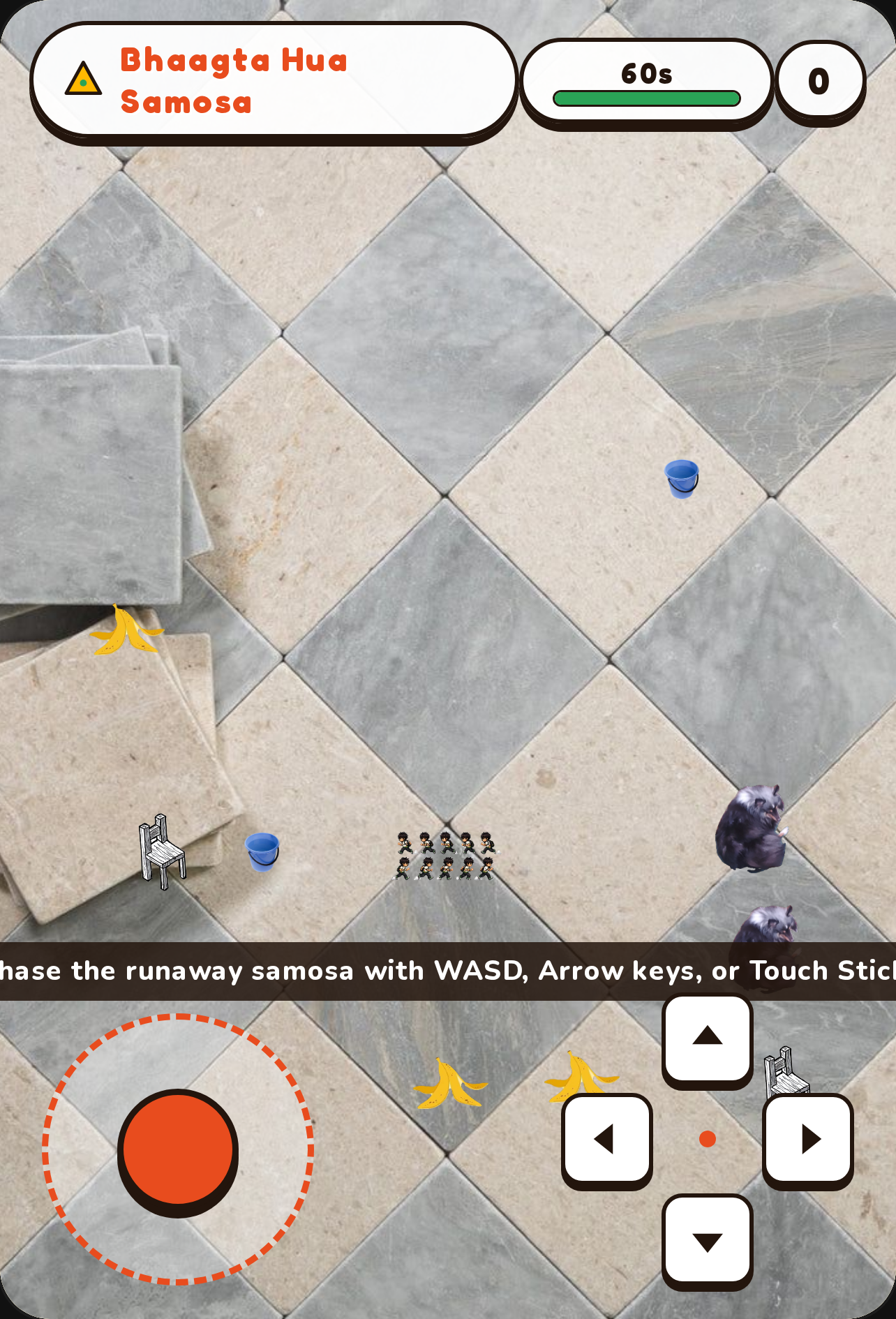 Bhaagta Hua Samosa funny game cover