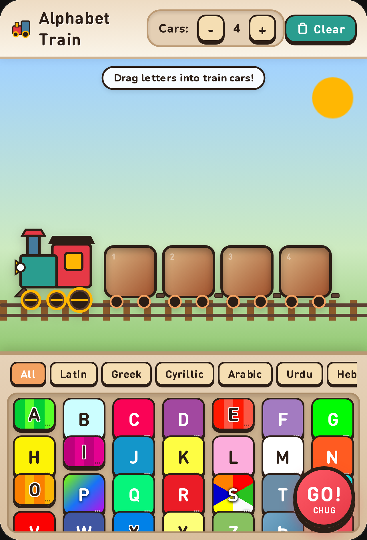 Alphabet Train Sandbox cover