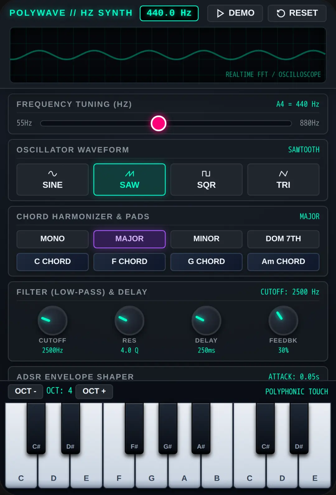 PolyWave Synthesizer Studio cover