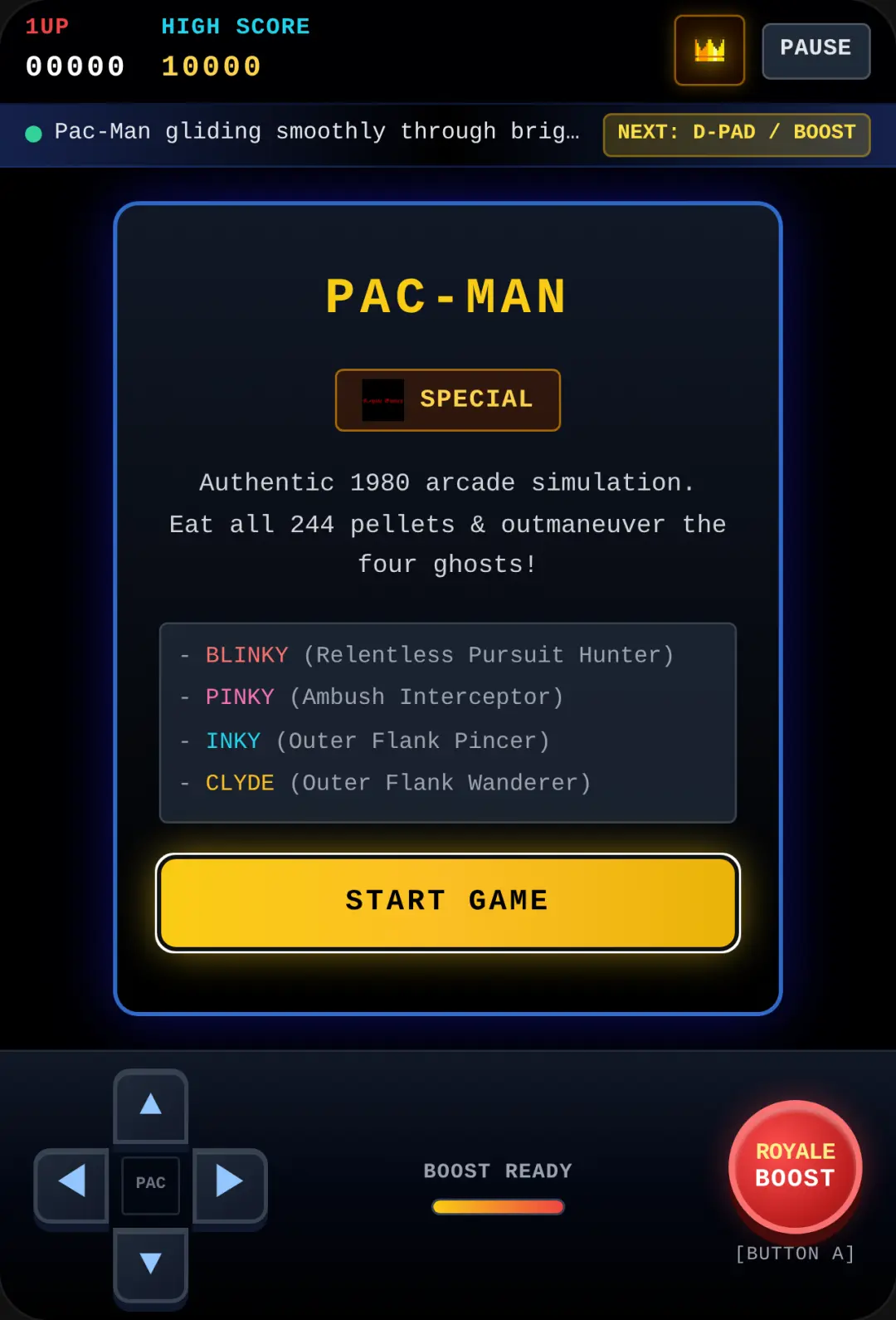 PAC-MAN - Royale Games Special (Beta Version, may have bugs) cover