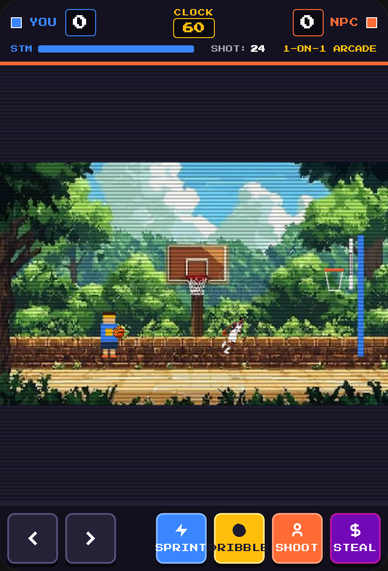 Pixel Arcade Basketball 1v1 cover