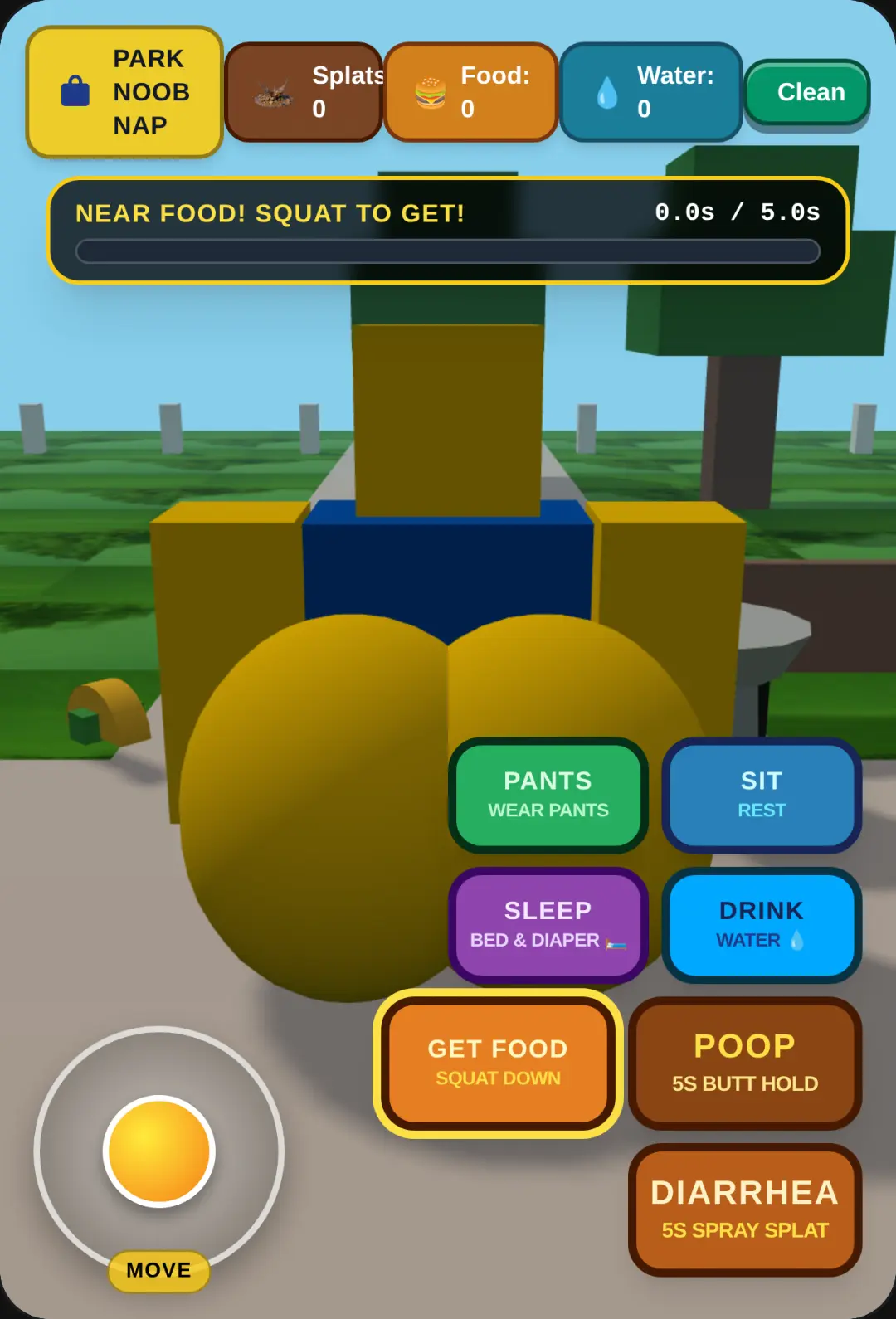 Roblox Noob Outside Nap: Poop & Diarrhea
