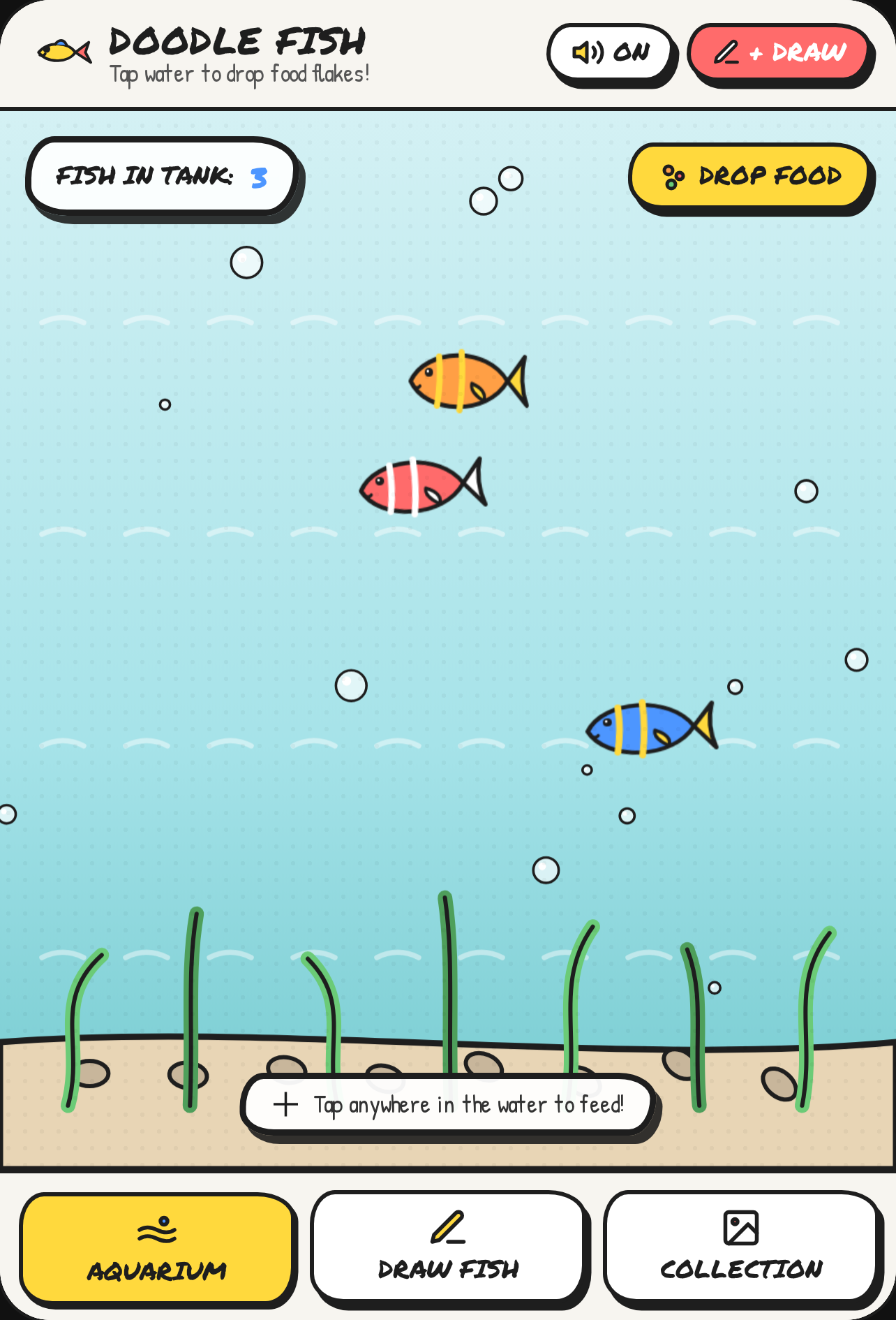 Doodle Fish Aquarium cover