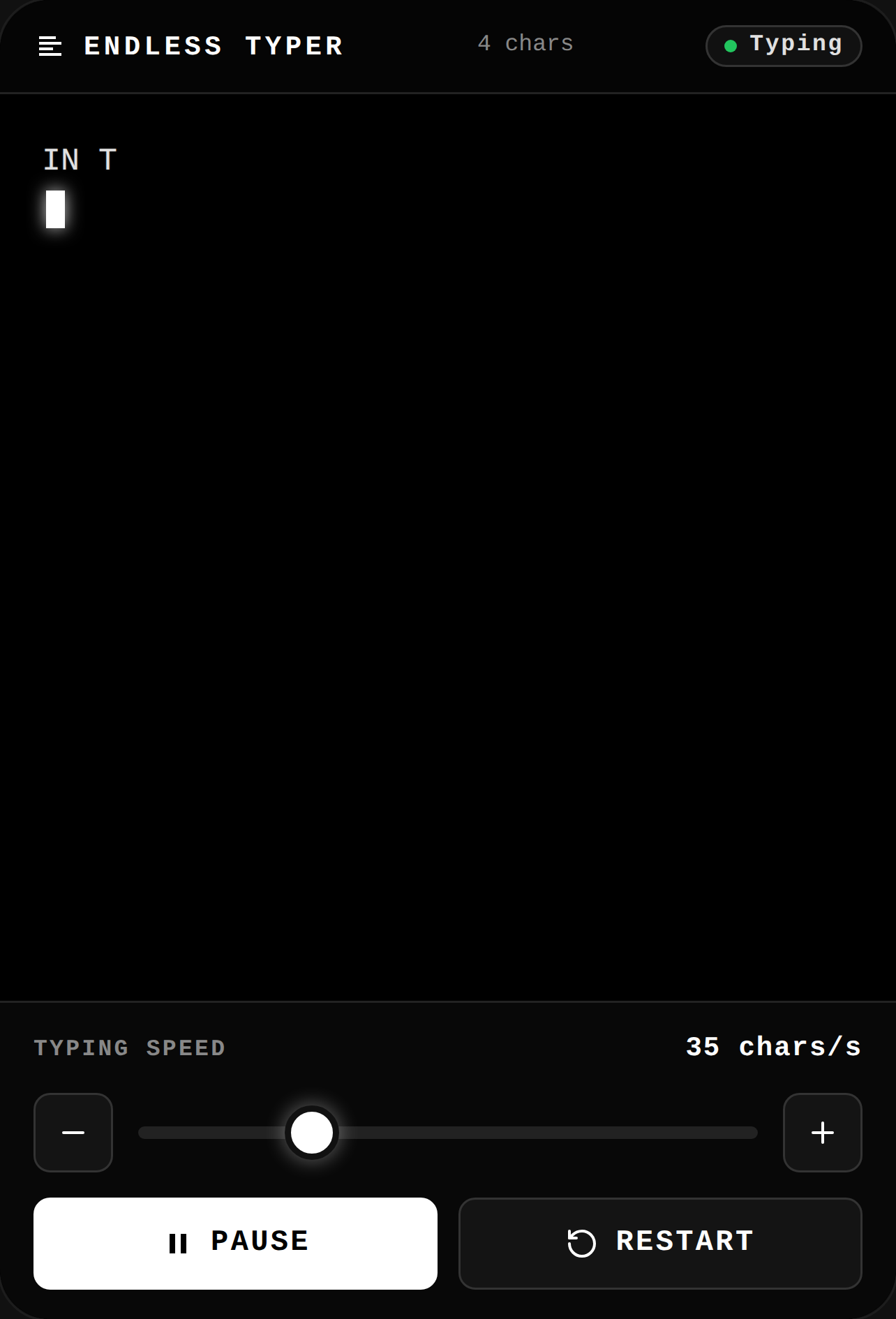Endless Type cover