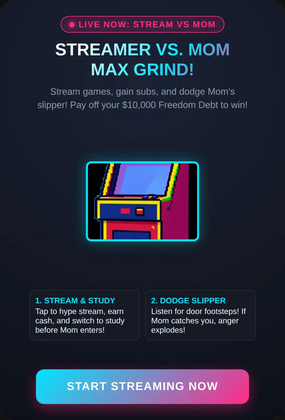 Streamer vs. Mom: Max Grind! cover