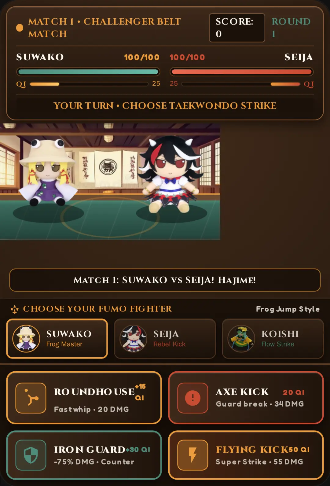 Fumo Taekwondo - Plushie Dojo Championship cover