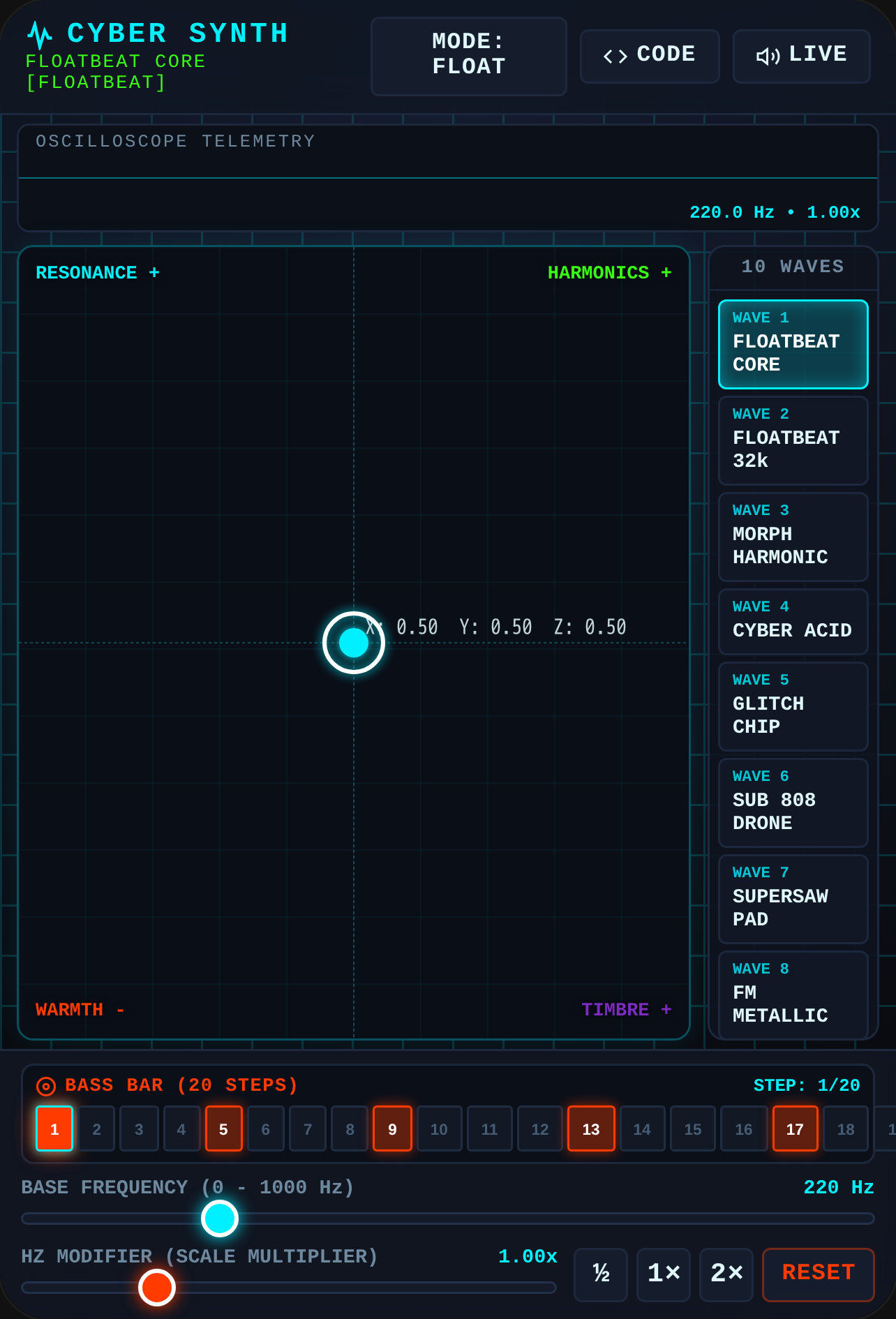 CYBER-MODULAR TOUCH XY SYNTH