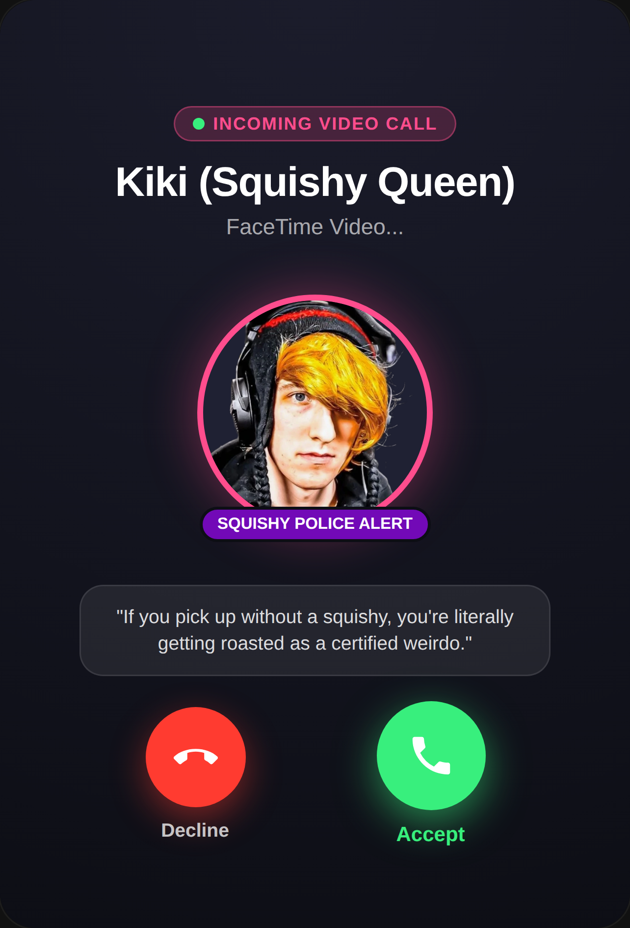 Squishy Call · Prove You're Not A Weirdo cover