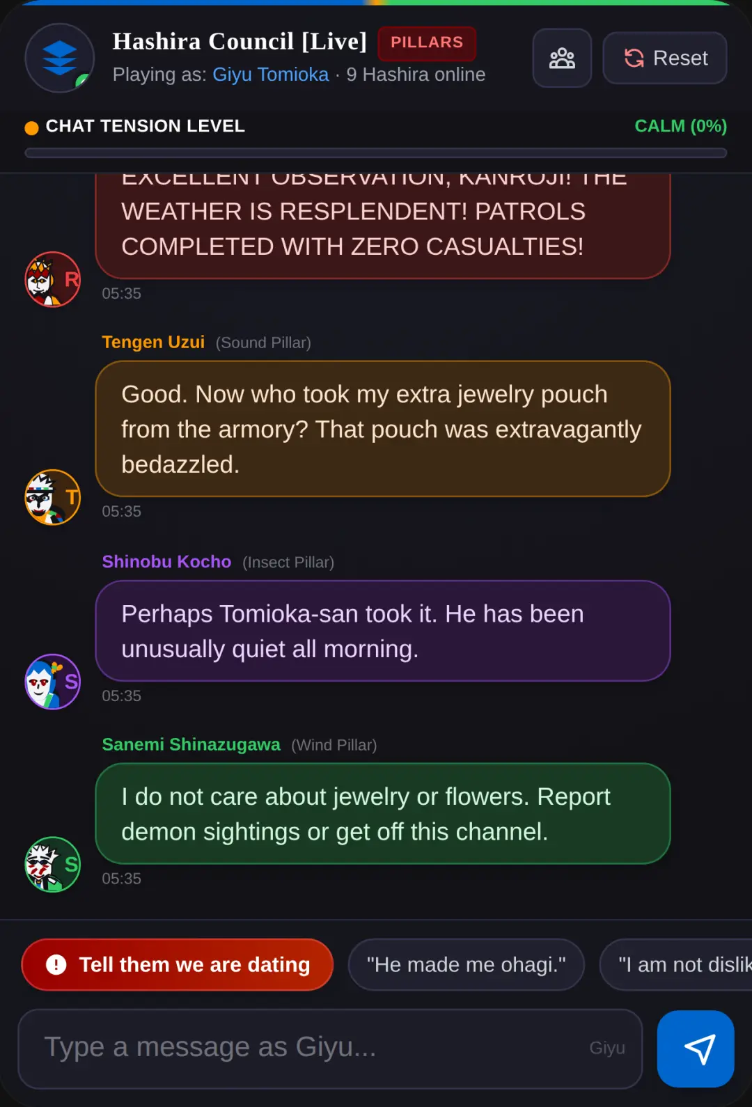 Hashira HQ - Demon Slayer Chat cover