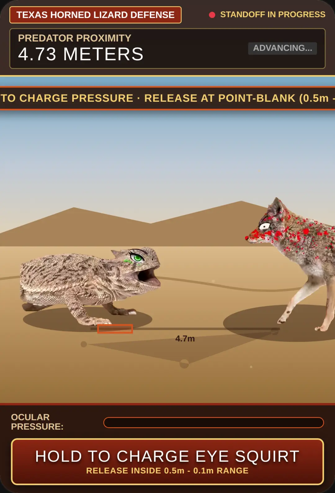 Predator Standoff: Texas Horned Lizard Eye-Squirt Simulator cover