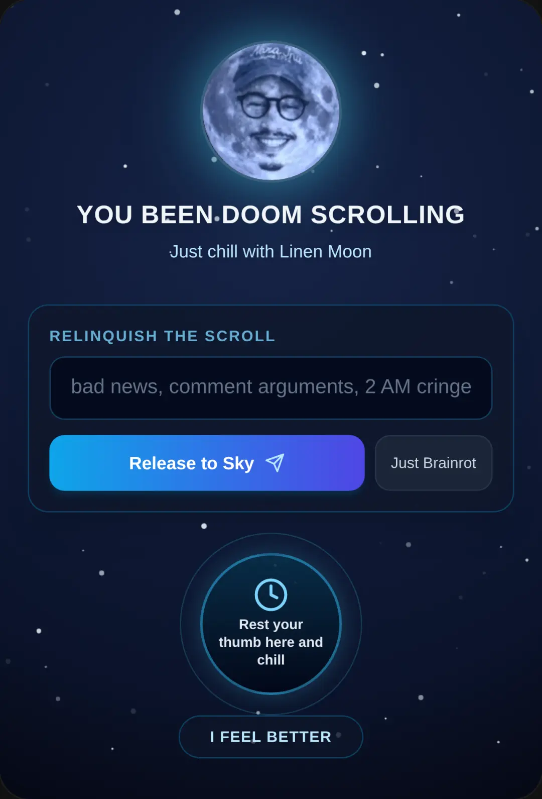 Linen Moon Doomscroll Sanctuary cover