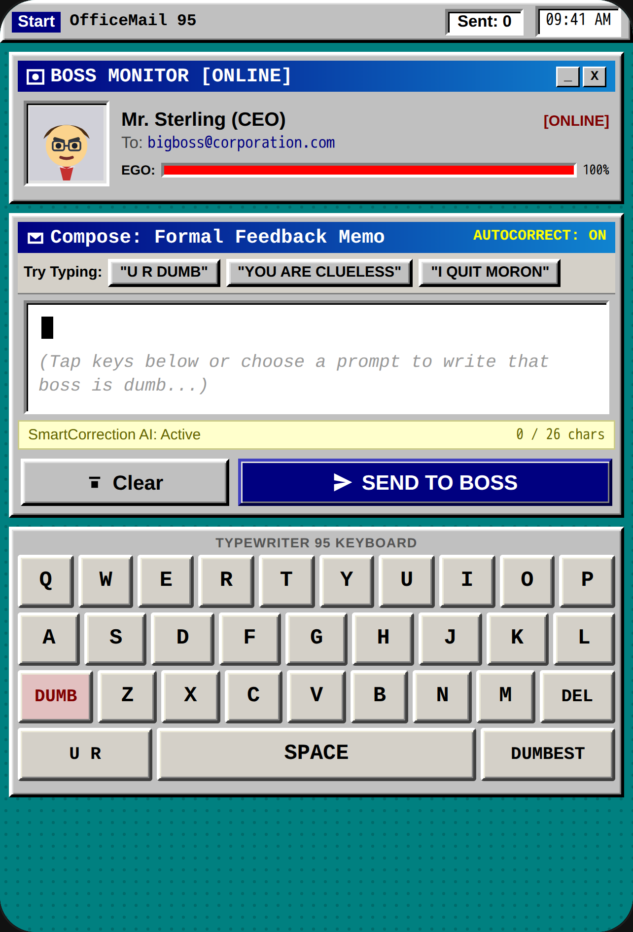 OfficeMail 95 - Resignation Memo cover