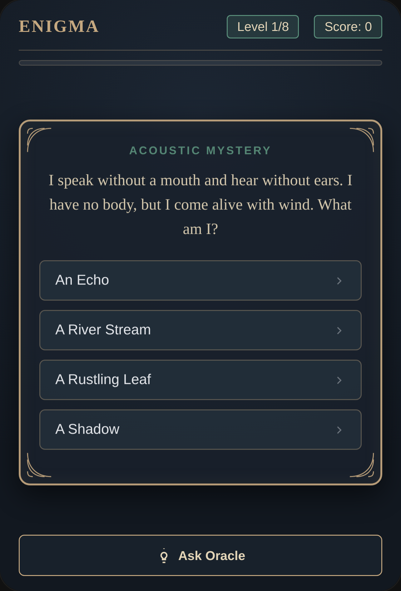 Enigma: Art Nouveau Logic Riddles cover