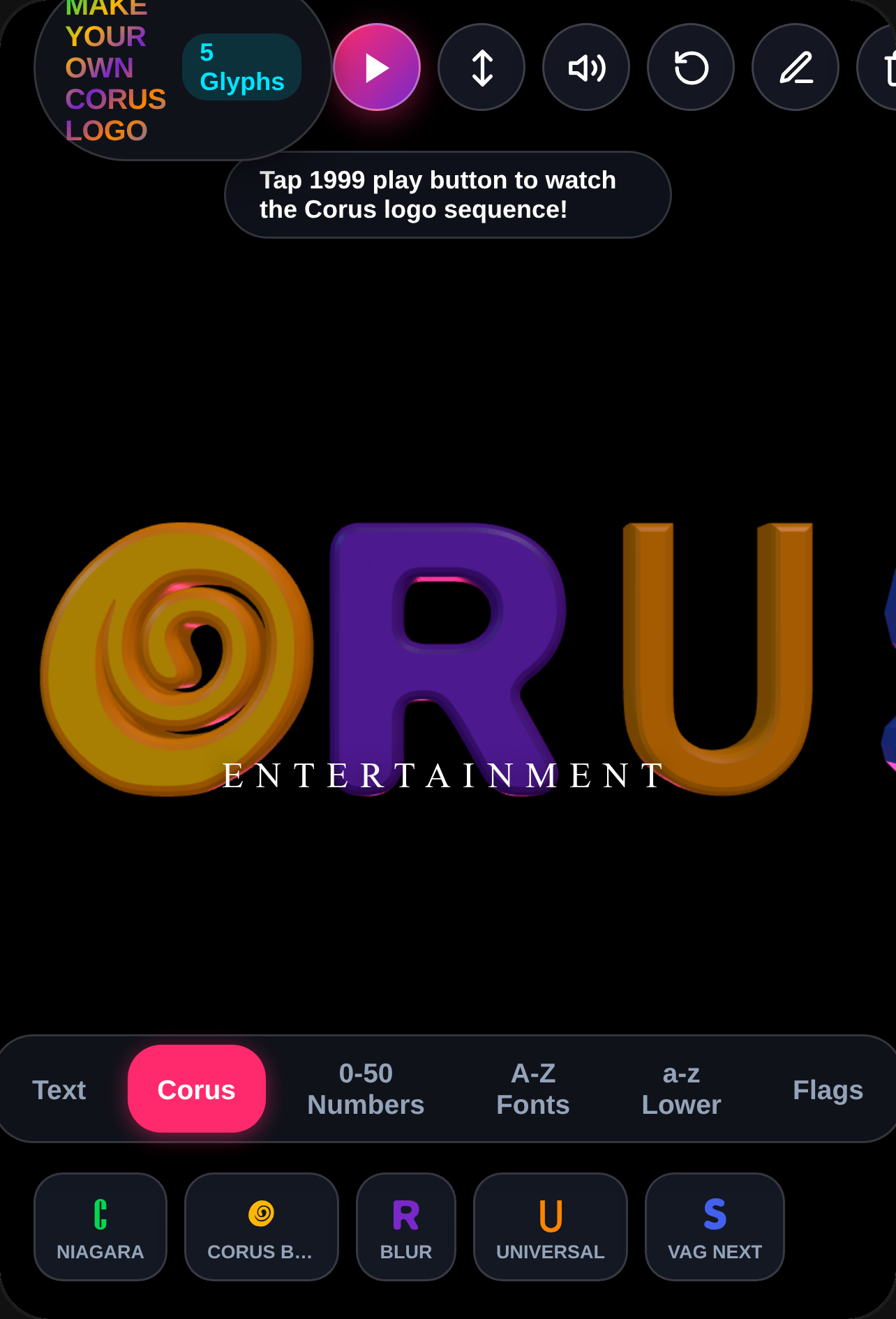 Make your own Corus Logo cover