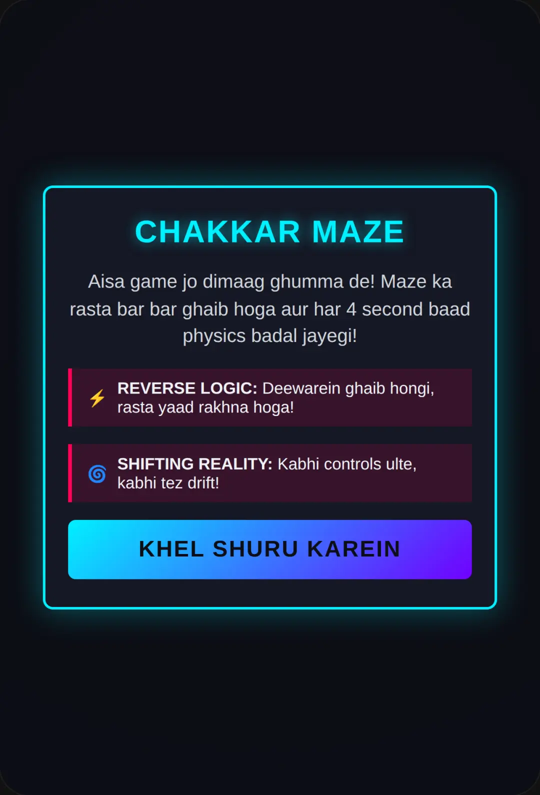 Chakkar Maze - Shifting Reality cover