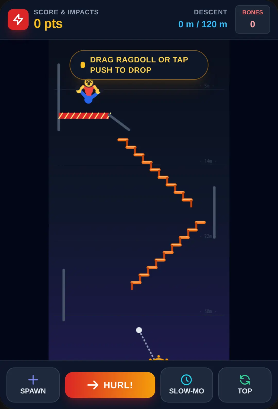 Ragdoll Stair Fall: Obstacle Heights cover