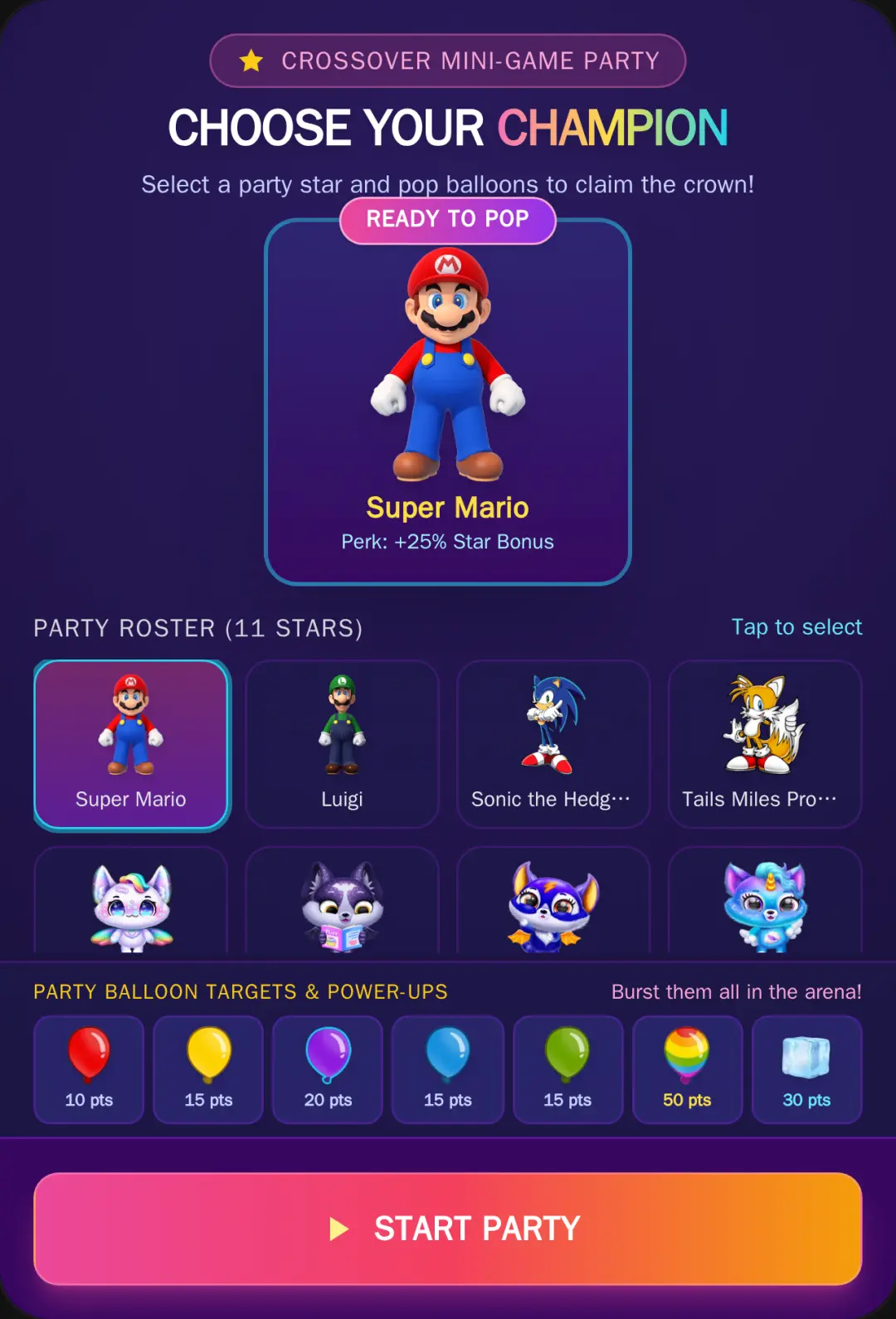 Crossover Party Mini-Games cover