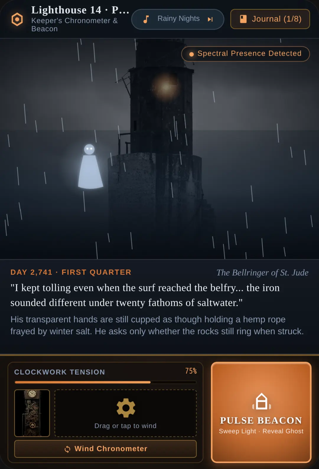 The Lonely Keeper — Ghost Beacon cover