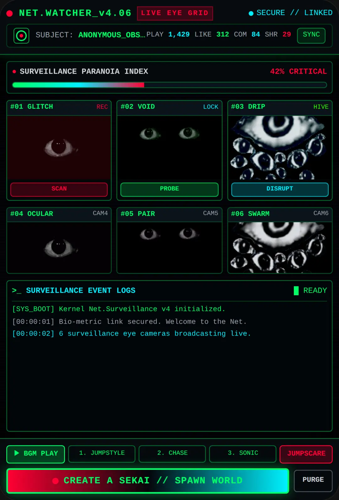 NET // HORROR SURVEILLANCE TERMINAL cover