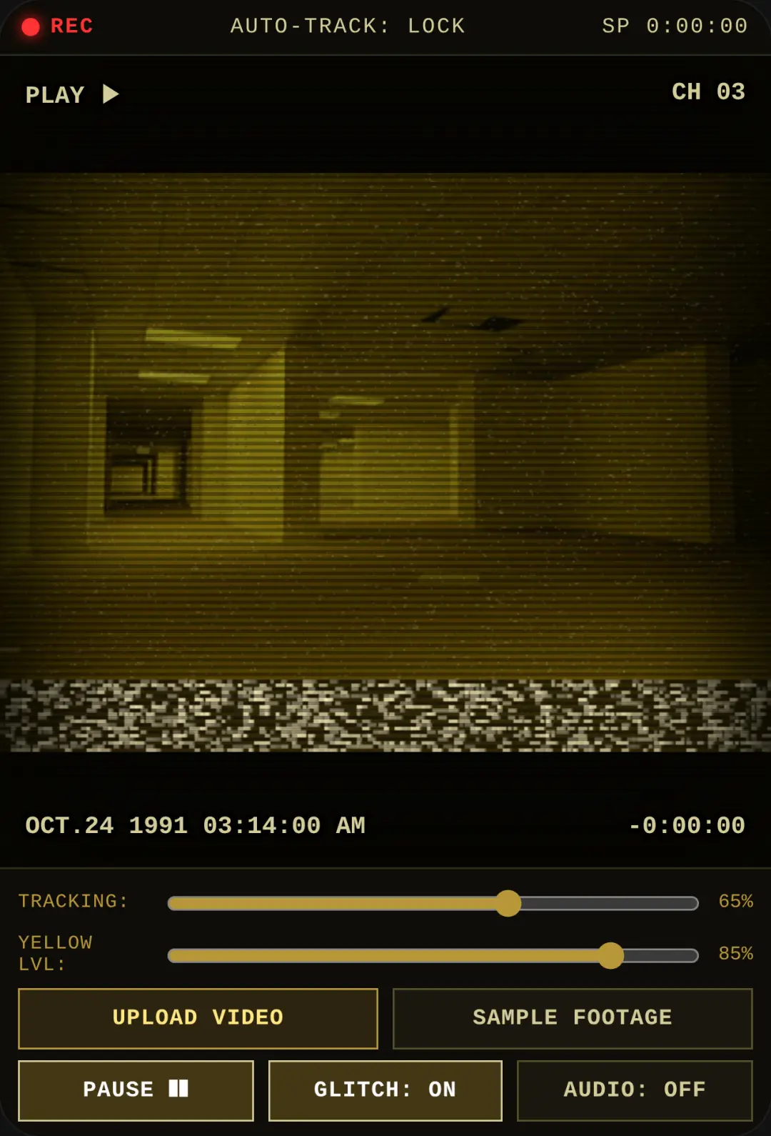 BACKROOMS // VHS FOUND FOOTAGE FILTER cover
