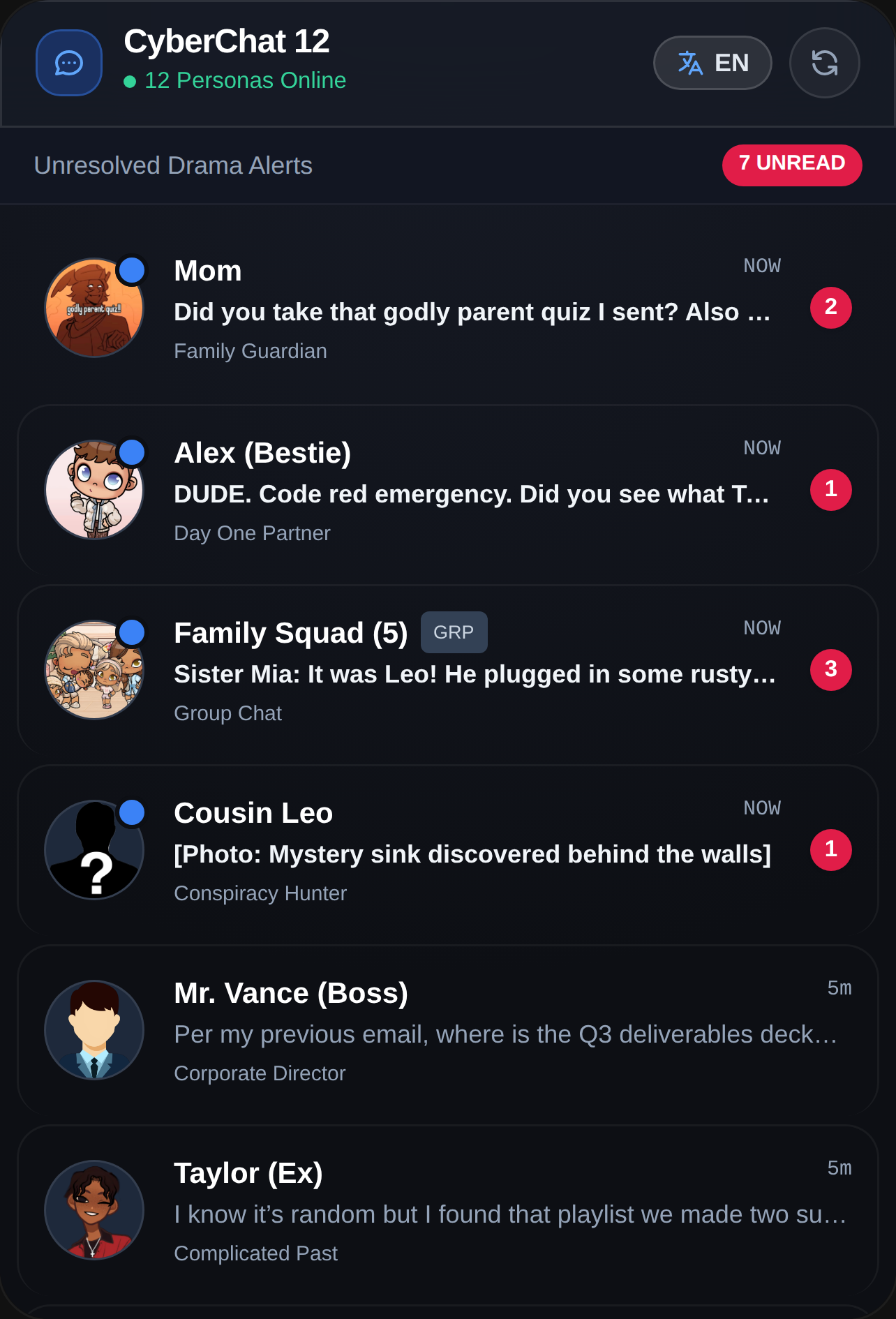 CyberChat 12 - Persona Messenger Simulator cover