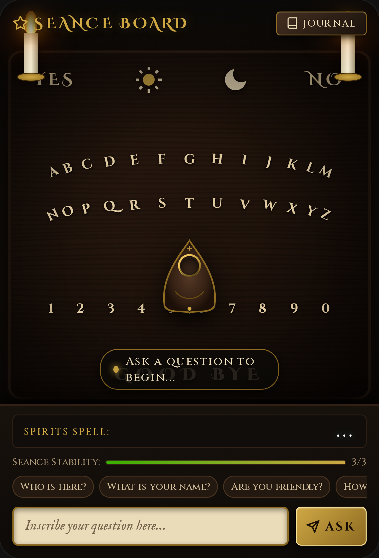 The Spirit Board cover