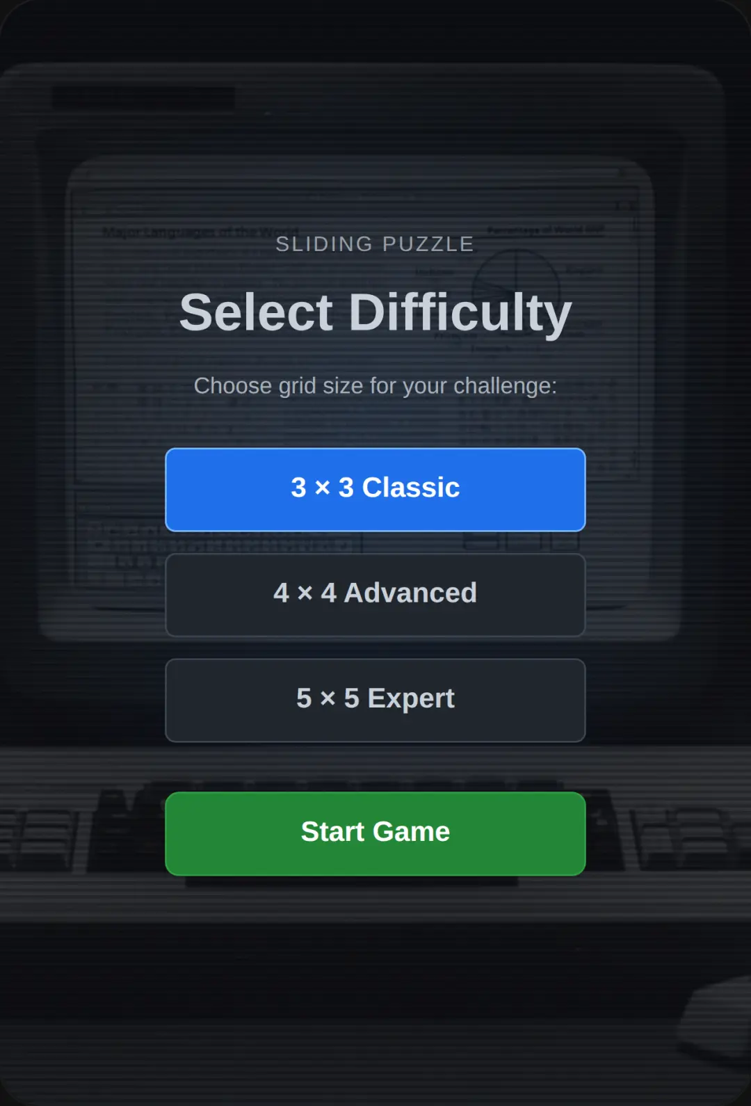 Number Sliding Puzzle (4x4 5x5 press reset first) cover