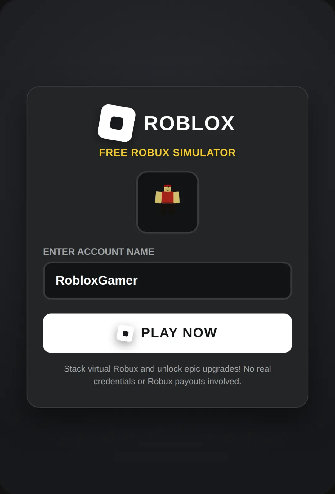 Roblox Free Robux Clicker cover