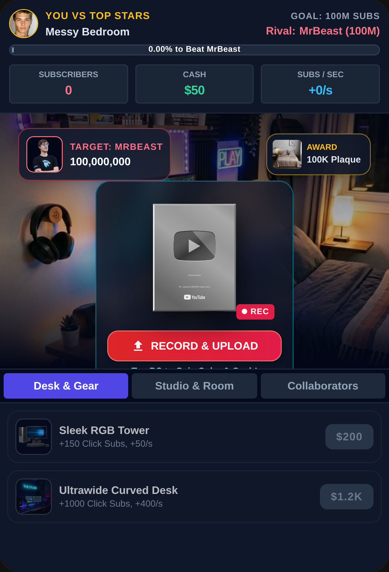 Streamer Tycoon: Race to 100M cover