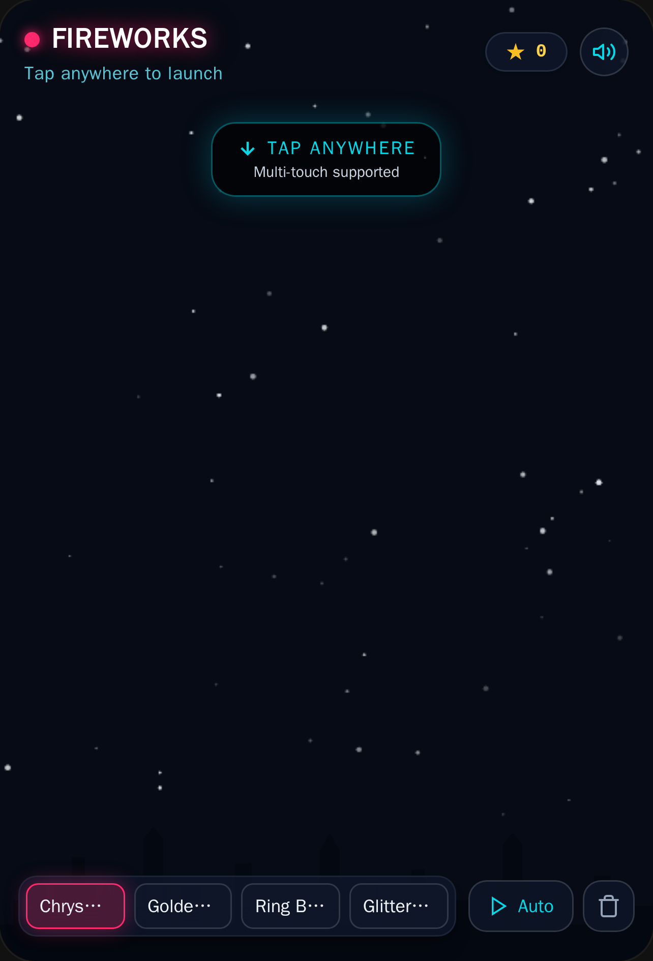 Night Sky Fireworks cover